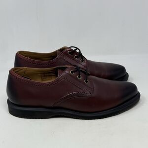 Dr Martens Trulia Temperley Oxford Shoes Womens 10 Cherry Wine Antique Leather
